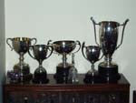 Trophies won at the local West Side and neighbouring Carloway Agricultural Shows